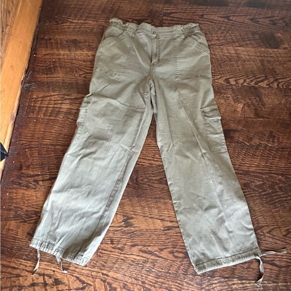 Maurices Olive Ankle Cargo Pants